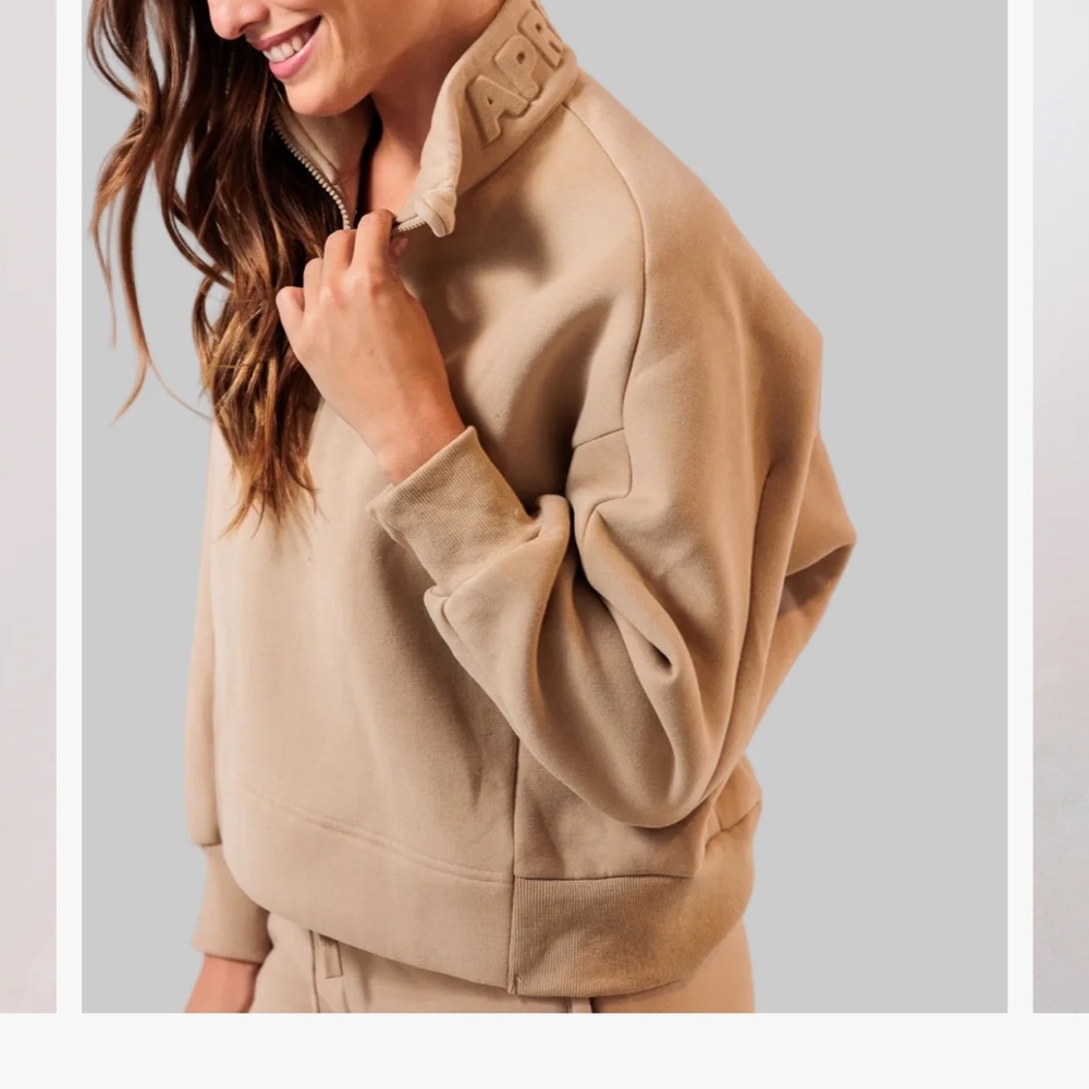 Beige Bomber Jacket for Women